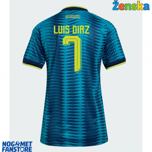 Kolumbija Luis Diaz #7 Gostujuci Dres za Ženska SP 2026 Kratak Rukav